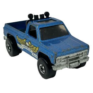 Eagle Bywayman Hot Wheels Diecast Car Pickup Truck Chevy Silverado Blue Vintage